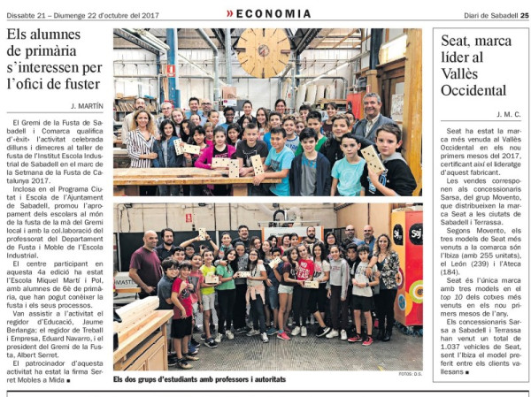 Gremi de la fusta de Sabadell a la Setmana de la Fusta de Catalunya