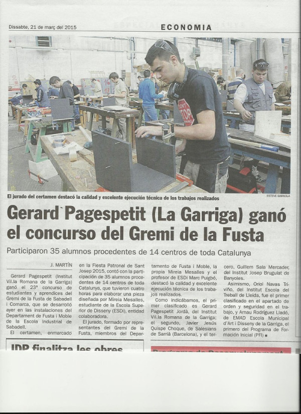 Img Pagespetit guanya el concurs del gremi 12